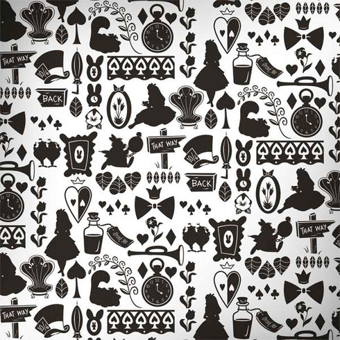 Disney Alice in Wonderland (animated) Silhouette Pattern Surface Book 2 15in Skin